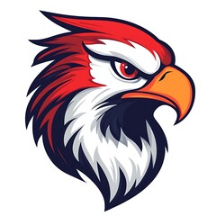 Fototapeta premium Eagle head logo design. Concept of strength, power, and freedom.