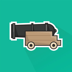 Illustration of Canon in Flat Design