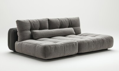 Artistic convertible sofa for contemporary living space
