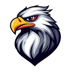 Obraz premium Eagle Head Logo Design. Powerful and Majestic Vector Illustration.