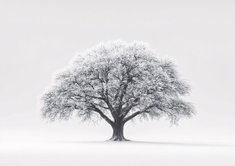 Obraz premium snow covered tree