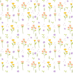 colorful floral seamless pattern