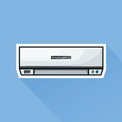 Illustration of Air Conditioner in Flat Design