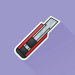 Illustration of Cutter in Flat Design