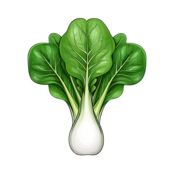 recommend clip art: Bok Choy Illustration, Fresh Green Vegetable | Healthy Eating/Welln...