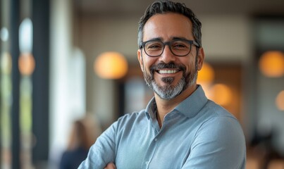 Fototapeta premium Leader in cybersecurity confronts office security issues
