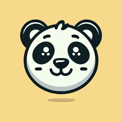 panda head vector illustration