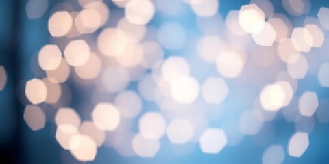 Abstract blue background with soft out-of-focus bokeh lights, lights, design
