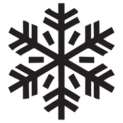 Unique Snowflake Silhouette Vector for Holiday Themes