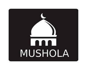 sign mushola, mosque