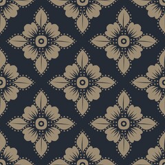 pattern flowerdamask ethnic boho American ikat texture tribal geometric background mandalas