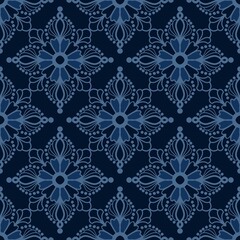 pattern flowerdamask ethnic boho American ikat texture tribal geometric background mandalas