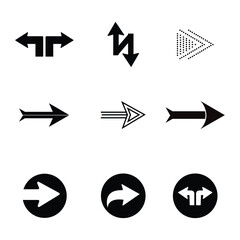 Different arrow icon Editable Stroke
