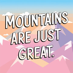 Mountains T-shirt Design