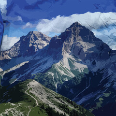 Mountains T-shirt Design