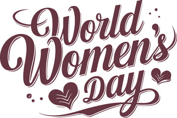  WORLD WOMEN DAY TYPOGRAPHY