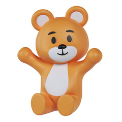 Mascot Cute Sitting Bear Lupa