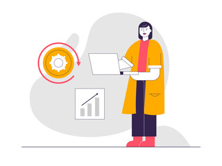 Business investment. Investment illustrations. Flat vector illustrations