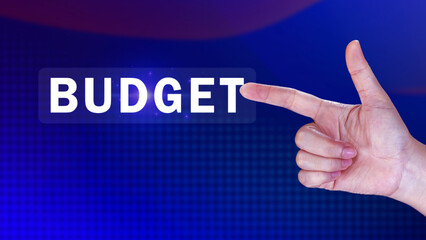 Budget Financial planning and management concept, Company budget allocation for business project management, Effective and smart budgeting, BUDGET concept.