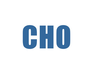 CHO logo design vector template. CHO