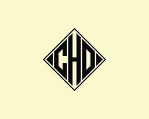 CHO logo design vector template. CHO