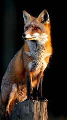 Fototapeta premium Majestic Red Fox in Natural Habitat