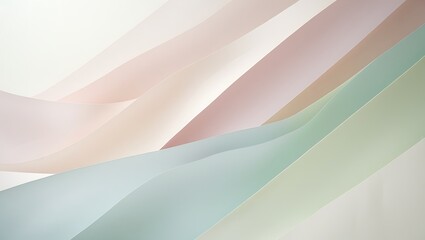 Abstract Pastel Paper Waves Design Background