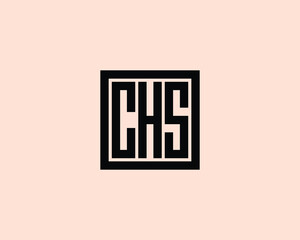 CHS logo design vector template. CHS