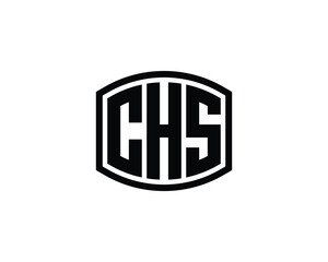 CHS logo design vector template. CHS