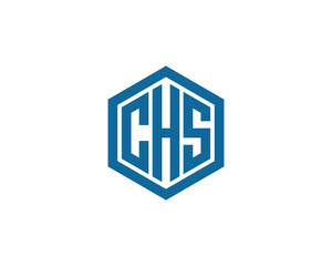 CHS logo design vector template. CHS