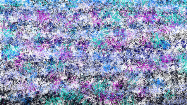 Microscopic DNA Mosaic 4K Science Technology Microbiology Scan Illustration