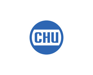 CHU Logo design vector template. CHU
