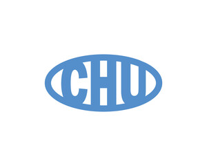 CHU Logo design vector template. CHU