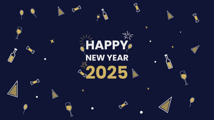 New year 2025 background