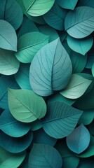 Obraz premium Leaves made of paper,like a photograph