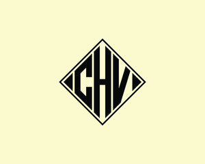 CHV logo design vector template. CHV