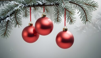 christmas tree with red ball