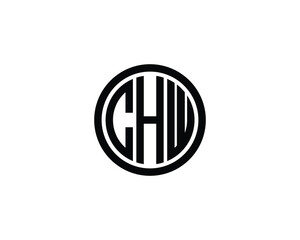 CHW logo design vector template. CHW