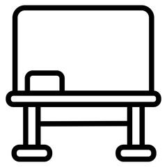 Blackboard Line Icon