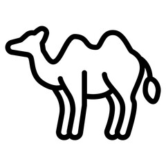 Camel Line Icon