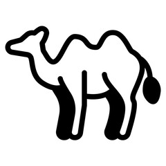 Camel Glyph Icon
