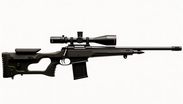 AWM Sniper Rifle with Scope Tactical Gun Military Weapon