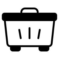 Dumpster Glyph Icon