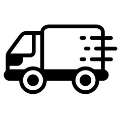 Express delivery Glyph Icon