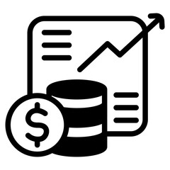 Finance Glyph Icon