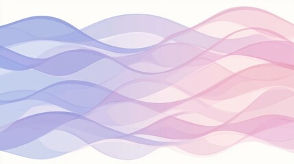 Pastel Wave Abstract: Serene and elegant abstract background featuring soft pastel waves in shades of pink, purple and blue. Perfect for designs that need a calming and stylish feel. 