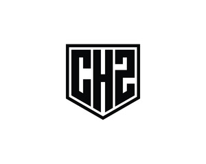 CHZ logo design vector template. CHZ