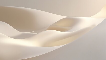 Abstract Beige Waves Flowing Smoothly Together