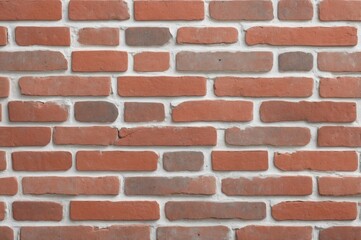 Obraz premium Red brick wall texture background.