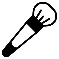 Makeup brush Glyph Icon